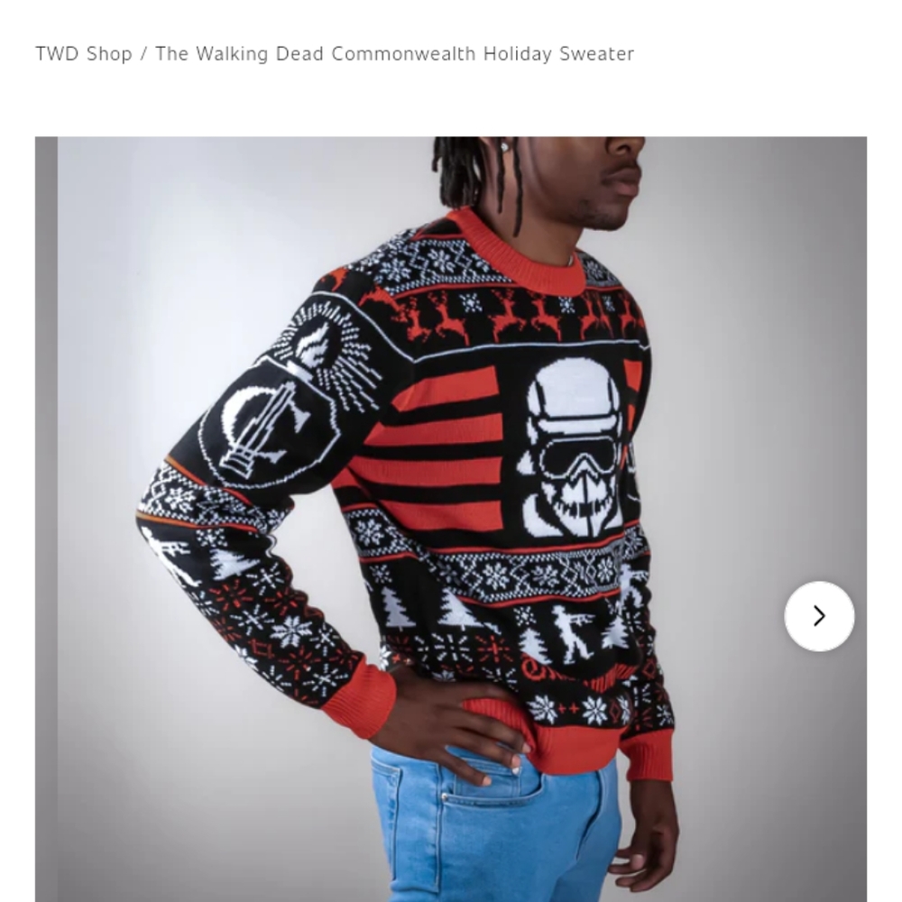 The Walking Dead Commonwealth Holiday Sweater - Picture 4 of 8